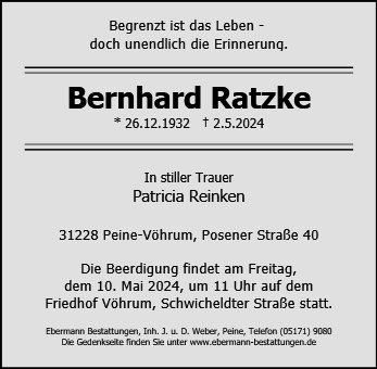 Bernhard Ratzke