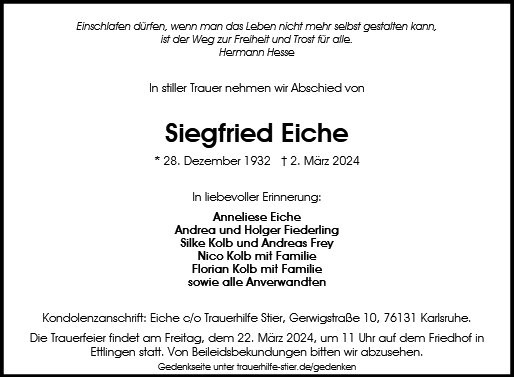 Siegfried Eiche