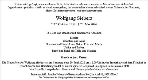 Wolfgang Sieberz