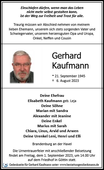 Gerhard Kaufmann
