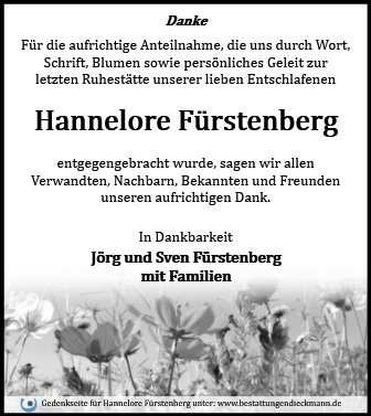 Hannelore Fürstenberg