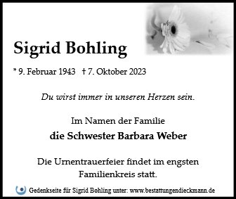 Sigrid Bohling