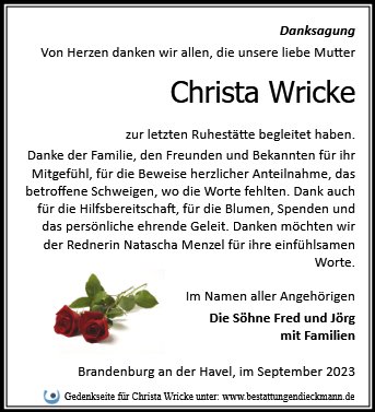 Christa Wricke