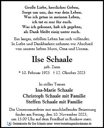 Ilse Schaale