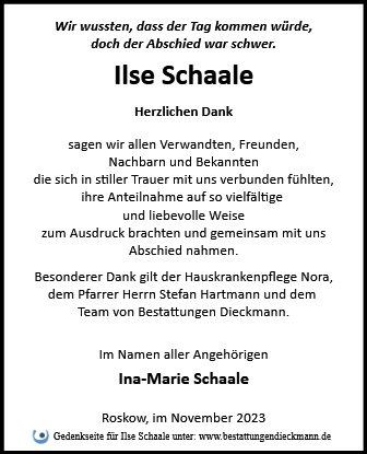 Ilse Schaale