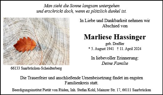 Marliese Hassinger