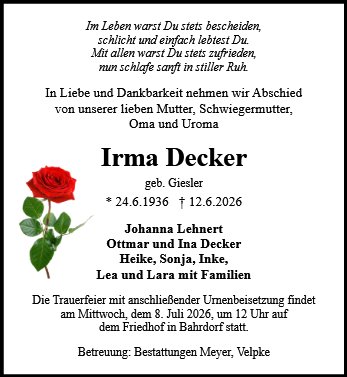 Irma Decker