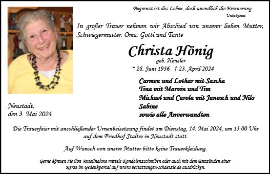 Christa Hönig