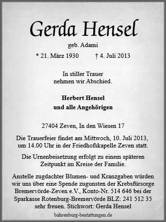 Gerda Hensel