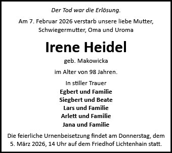 Irene Heidel