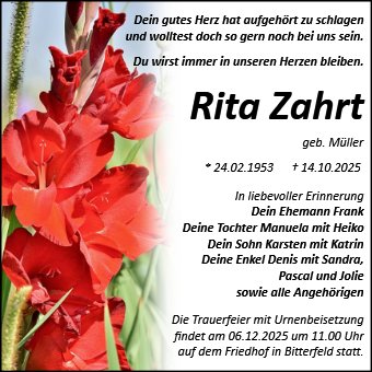 Rita Zahrt
