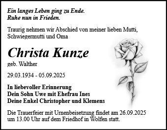 Christa Kunze