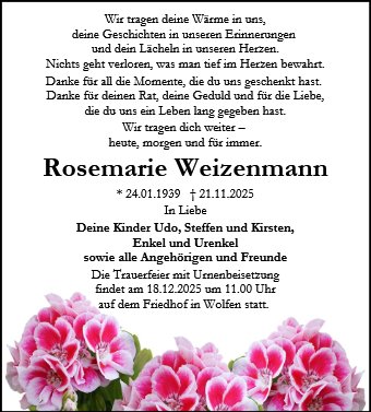 Rosemarie Weizenmann