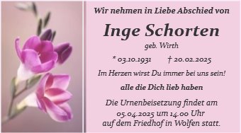 Inge Schorten