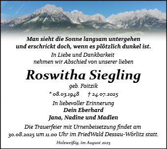 Roswitha Siegling