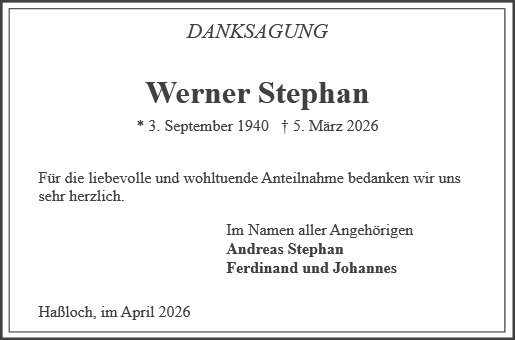 Werner Stephan