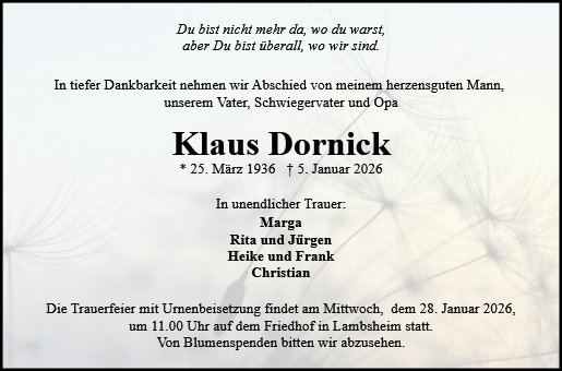 Klaus Dornick