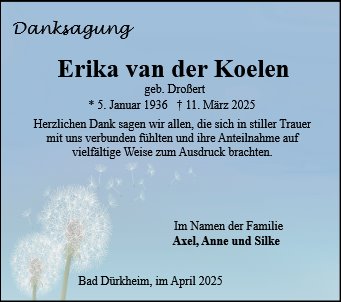 Erika van der Koelen