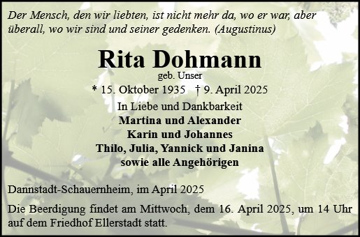 Rita Dohmann
