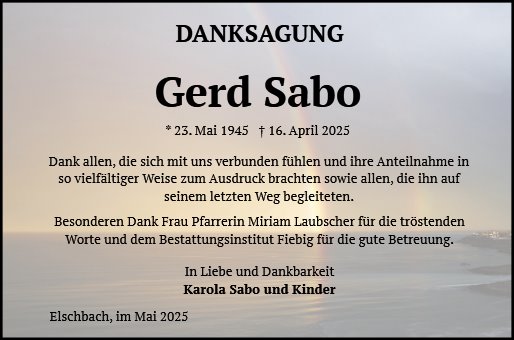 Gerd Sabo
