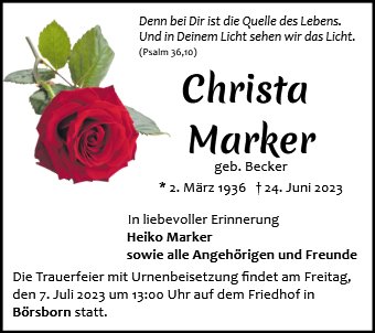 Christa Marker