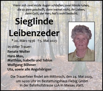 Sieglinde Leibenzeder