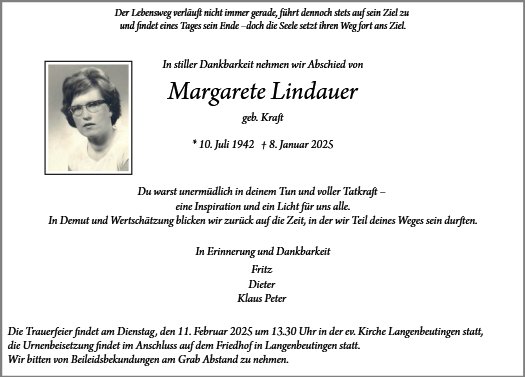 Margarete Lindauer