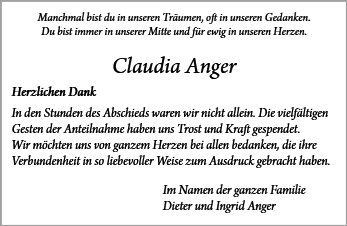Claudia Anger