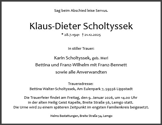 Klaus-Dieter Scholtyssek