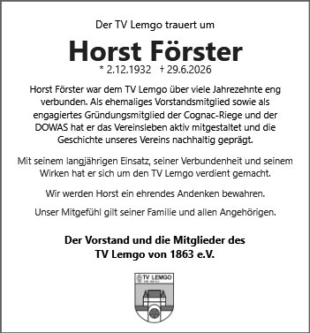 Horst Förster