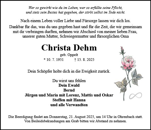 Christa Dehm