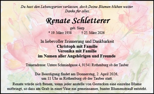 Renate Schletterer