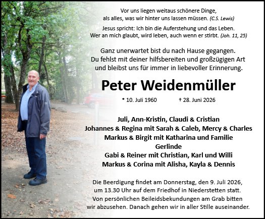 Peter Weidenmüller