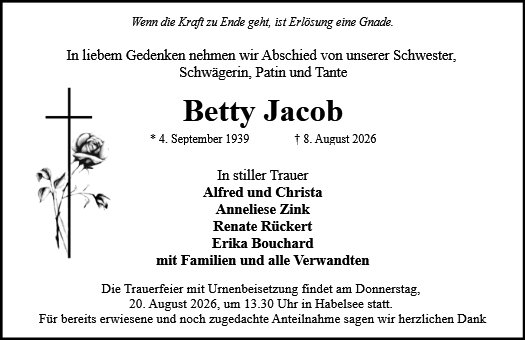 Betty Jacob