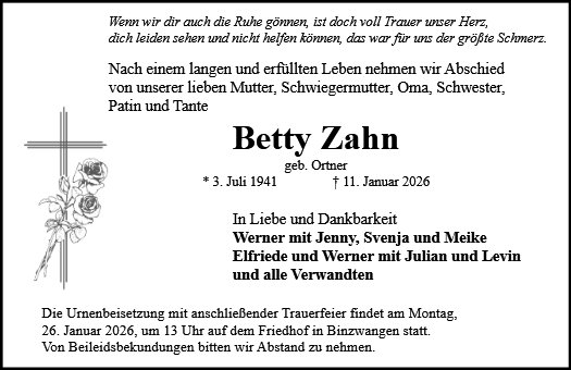 Betty Zahn