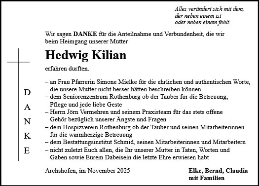 Hedwig Kilian