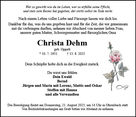 Christa Dehm