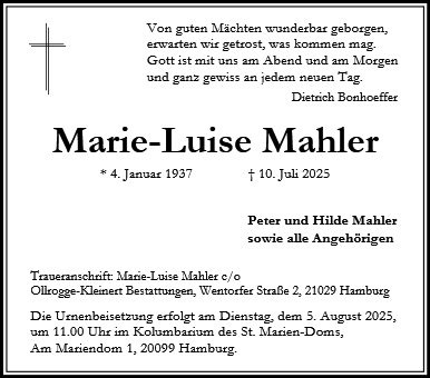Maria-Luise Mahler