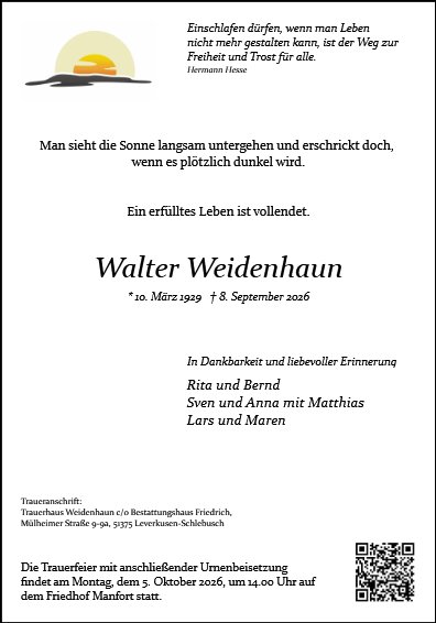 Walter Weidenhaun