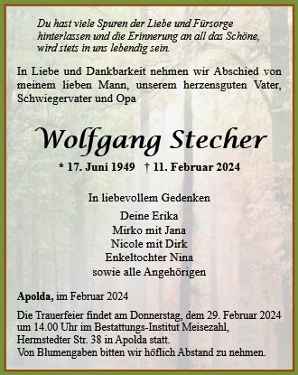 Wolfgang Stecher