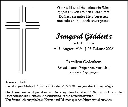 Irmgard Göddertz