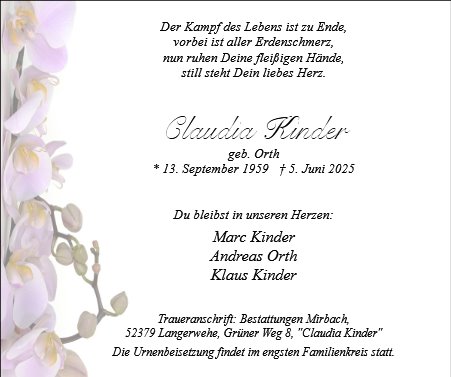 Claudia Kinder