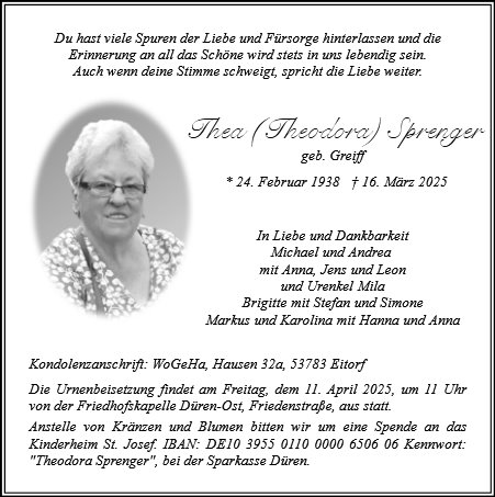 Theodora Sprenger