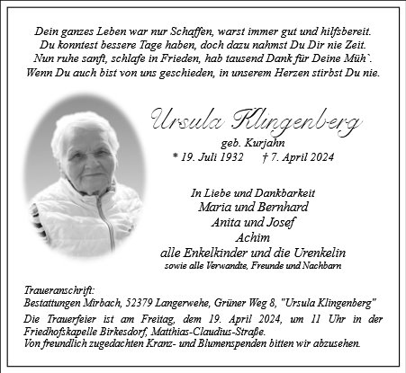 Ursula Klingenberg