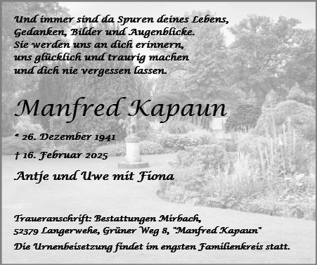 Manfred Kapaun