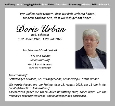 Doris Urban