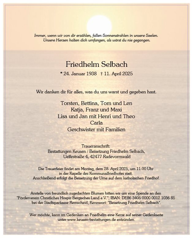 Friedhelm Selbach