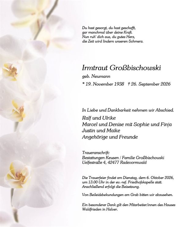 Irmtraut Großbischowski