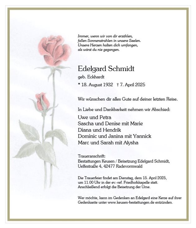Edelgard Schmidt