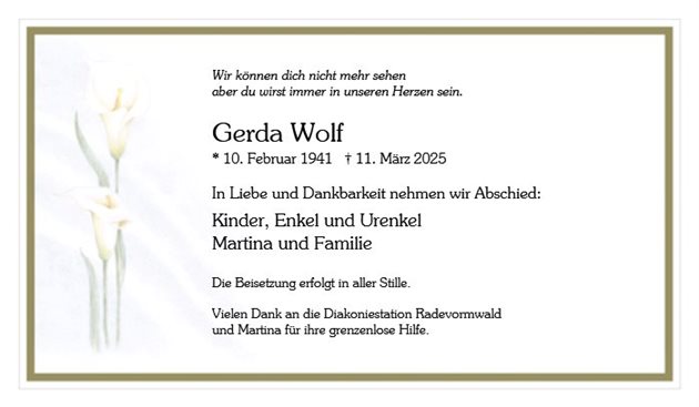 Gerda Wolf